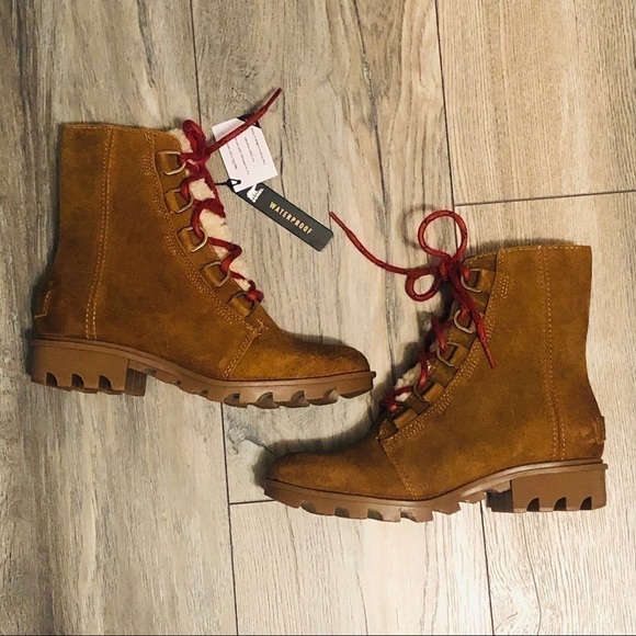 NWT Sorel Phoenix Shearling Waterproof Ankle Boots Size 6 - Picture 11 of 11